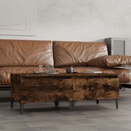 Berkfield Home Side Tables 2 pcs Smoked Oak 50x46x35 cm Engineered Wood in Brown - Size: 50 x 46 x 35 cm - thumbnail 1