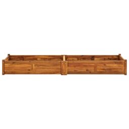 Berkfield Home Garden Raised Bed Acacia Wood 200x50x25 cm in Brown - Size: 200 x 50 x 25 cm - thumbnail 2