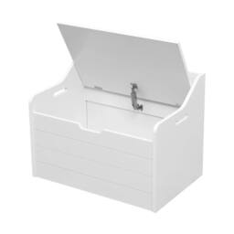 Havendro WOODEN TOY BOX LARGE WHITE STORAGE UNIT KIDS TOYS BEDROOM CHEST in Warm White - Size: 100g - thumbnail 5
