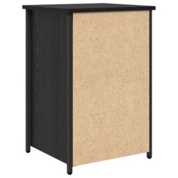 Berkfield Home Black Oak Nightstand Set Black Oak Engineered Wood Medium Drawers - thumbnail 9