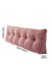 Living and Home Wedge Headboard Pillow with Removable Cover in Pink - Size: Medium - thumbnail 9