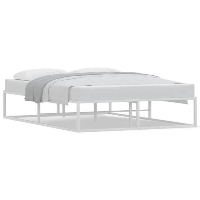 Berkfield Home Bed Frame without Mattress White 140x200 cm Metal - image 1