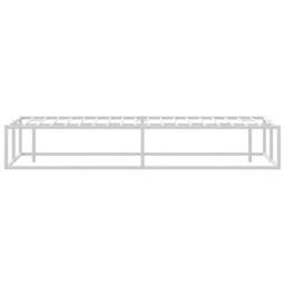 Berkfield Home Bed Frame without Mattress White 140x200 cm Metal - thumbnail 6