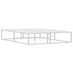 Berkfield Home Bed Frame without Mattress White 140x200 cm Metal - thumbnail 4