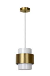 Lucide 'FIRMIN' Dimmable Adjustable Height Stylish Indoor Pendant Light 1xE27 in Gold - thumbnail 2