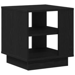 Berkfield Home Elegant Coffee Table Black Oak 40x40x43 cm Engineered Wood - Size: 40 x 40 x 43 cm - thumbnail 3