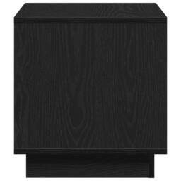 Berkfield Home Elegant Coffee Table Black Oak 40x40x43 cm Engineered Wood - Size: 40 x 40 x 43 cm - thumbnail 7