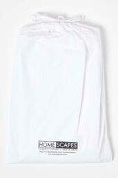 Homescapes Cotton Cot Bed Fitted Sheets 200 Thread Count, 2 Pack in White - thumbnail 5