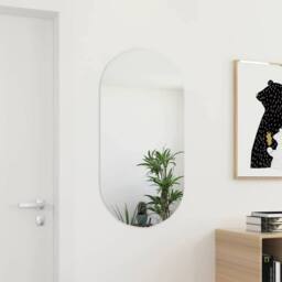 Berkfield Home Mirror 100x50 cm Glass in White - thumbnail 2