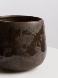 Orsina Indoor Planter, Stoneware Flower Pot with Earthy Elegance, Modern Plant Pot for Decor Plants in Brown - thumbnail 4
