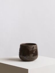 Orsina Indoor Planter, Stoneware Flower Pot with Earthy Elegance, Modern Plant Pot for Decor Plants in Brown - thumbnail 3