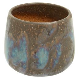 Orsina Indoor Planter, Stoneware Flower Pot with Earthy Elegance, Modern Plant Pot for Decor Plants in Brown - thumbnail 2