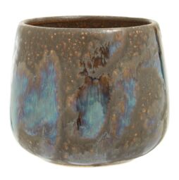 Orsina Indoor Planter, Stoneware Flower Pot with Earthy Elegance, Modern Plant Pot for Decor Plants in Brown - thumbnail 1