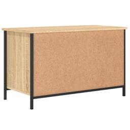 Berkfield Home TV Cabinet Sonoma Oak 80x40x50 cm Engineered Wood in Light Brown - Size: 80 x 40 x 50 cm - thumbnail 8