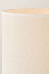 ValueLights Hiru Wooden 3 Tier Shelf Floor Lamp with Trimmed Linen Drum Shade in White - thumbnail 4