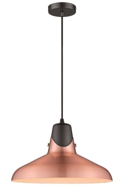 Spring Dome Ceiling Pendant Copper E27 - image 1
