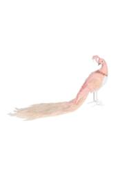 KDMD Pale Pink Velvet Peacock 35cm - thumbnail 2