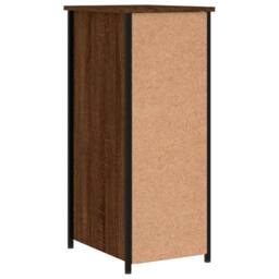 Berkfield Home Durable Bedside Cabinets 2 pcs Brown Oak 32x42x80 cm Engineered Wood - Size: 32 x 42 x 80 cm - thumbnail 9