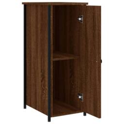 Berkfield Home Durable Bedside Cabinets 2 pcs Brown Oak 32x42x80 cm Engineered Wood - Size: 32 x 42 x 80 cm - thumbnail 7