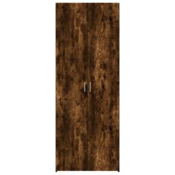 Berkfield Home Highboard Smoked Oak 70x42.5x185 cm Engineered Wood in Brown - thumbnail 4