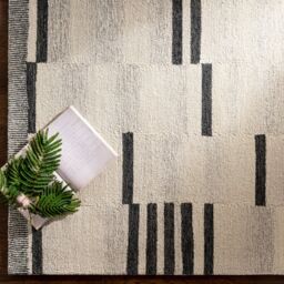 Livabliss Granada-Hand Tufted Beige Taupe Grey Wool Global Living Dining Bedroom Rug - Size: 150 cm x 230 cm - thumbnail 7