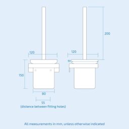 Nes Home Luxury Toilet Brush, Holder & Ceramic Bowl Wooden Walnut & Gold in White - thumbnail 4