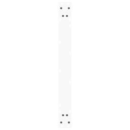 Berkfield Home Modern Dining Table Legs V-Shape 3 pcs White 80x(72-73.3) cm Steel - thumbnail 7