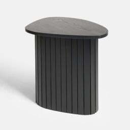 OHS Madison Ribbed Side Table Corner Bedroom Living Room Office Bedside in Light Grey - thumbnail 5