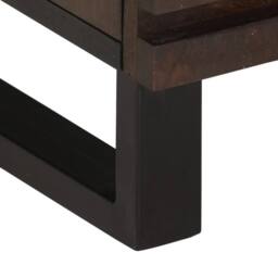Berkfield Home Beautiful Bedside Cabinets 2 pcs 40x33x46 cm Solid Wood Mango in Brown - Size: 40 x 33 x 46 cm - thumbnail 9