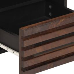 Berkfield Home Beautiful Bedside Cabinets 2 pcs 40x33x46 cm Solid Wood Mango in Brown - Size: 40 x 33 x 46 cm - thumbnail 8