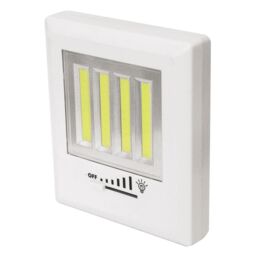 mysmartbuy 4-COB LED Light - Battery Powered Portable Wire Free Light with Dimmer for Wardrobes, Cupboards, Sheds, Garages & More in White - thumbnail 3