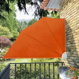 Berkfield Home Collapsible Balcony Side Awning Terracotta 160x240 cm in Orange
