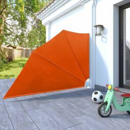 Berkfield Home Collapsible Balcony Side Awning Terracotta 160x240 cm in Orange - thumbnail 8