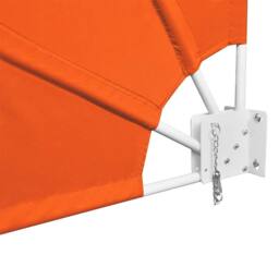 Berkfield Home Collapsible Balcony Side Awning Terracotta 160x240 cm in Orange - thumbnail 4