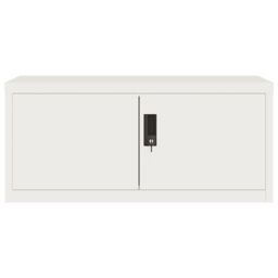 Berkfield Home File Cabinet White 90x40x145 cm Steel - Size: 90 x 40 x 145 cm - thumbnail 4