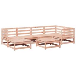 Berkfield Home 7 Piece Garden Sofa Set Solid Wood Douglas Fir in Brown - thumbnail 2