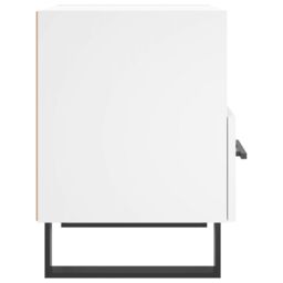 Berkfield Home Bedside Cabinet White 40x35x47.5 cm Engineered Wood - thumbnail 5