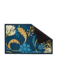 Artsy Mats William Morris Blue Indoor Washable Doormat 80x50cm - Size: 50 cm x 80 cm - thumbnail 3