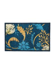 Artsy Mats William Morris Blue Indoor Washable Doormat 80x50cm - Size: 50 cm x 80 cm - thumbnail 4