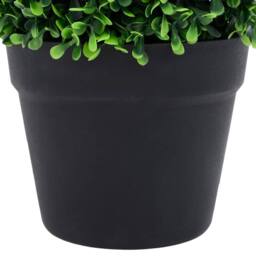 Berkfield Home Lush Artificial Boxwood Plants 2 pcs with Pots Ball Shaped Green 32 cm - thumbnail 5