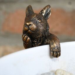 Gifts Direct 2 U Standing Hare Pot Hanger Decoration in Bronze - thumbnail 2