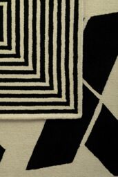Orsina Bosie Milana Large Geometric Rug in White - Size: 100 cm diameter - thumbnail 6