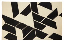 Orsina Bosie Milana Large Geometric Rug in White - Size: 100 cm diameter