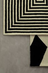 Orsina Bosie Milana Large Geometric Rug in White - Size: 100 cm diameter - thumbnail 5