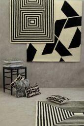 Orsina Bosie Milana Large Geometric Rug in White - Size: 100 cm diameter - thumbnail 4