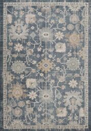 Desire Rugs Maia Washable Lagoon Floral Traditional Area Rug Non-Slip Living Room in Navy - Size: 200 cm x 300 cm - thumbnail 2