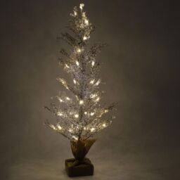 Shatchi Pre-Lit Battery Operated or USB Christmas Tree Indoor Warm White Lights Decorations Large 24 Inch 61cm - thumbnail 3