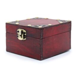 KDMD Set of 2 Gothic Square Boxes in Maroon - thumbnail 2