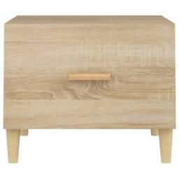 Berkfield Home Coffee Tables 2 pcs Sonoma Oak 50x50x40 cm Engineered Wood in Light Tan - Size: 50 x 50 x 40 cm - thumbnail 8