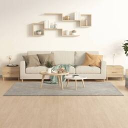 Berkfield Home Coffee Tables 2 pcs Sonoma Oak 50x50x40 cm Engineered Wood in Light Tan - Size: 50 x 50 x 40 cm - thumbnail 2